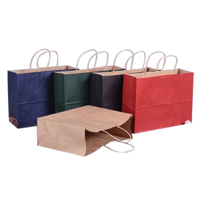 Custom Printing Design Shopping Clothing Package Brown Kraft Paper Bag